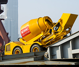 恒聯(lián)混凝土施工神器自裝料攪拌車(chē)成功出口古巴，好設(shè)備國(guó)際共享！